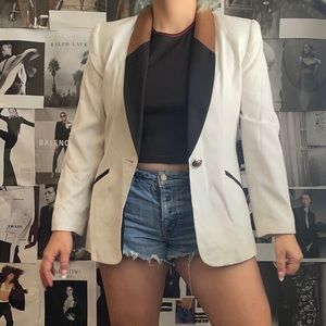 Vintage 90s white blazer